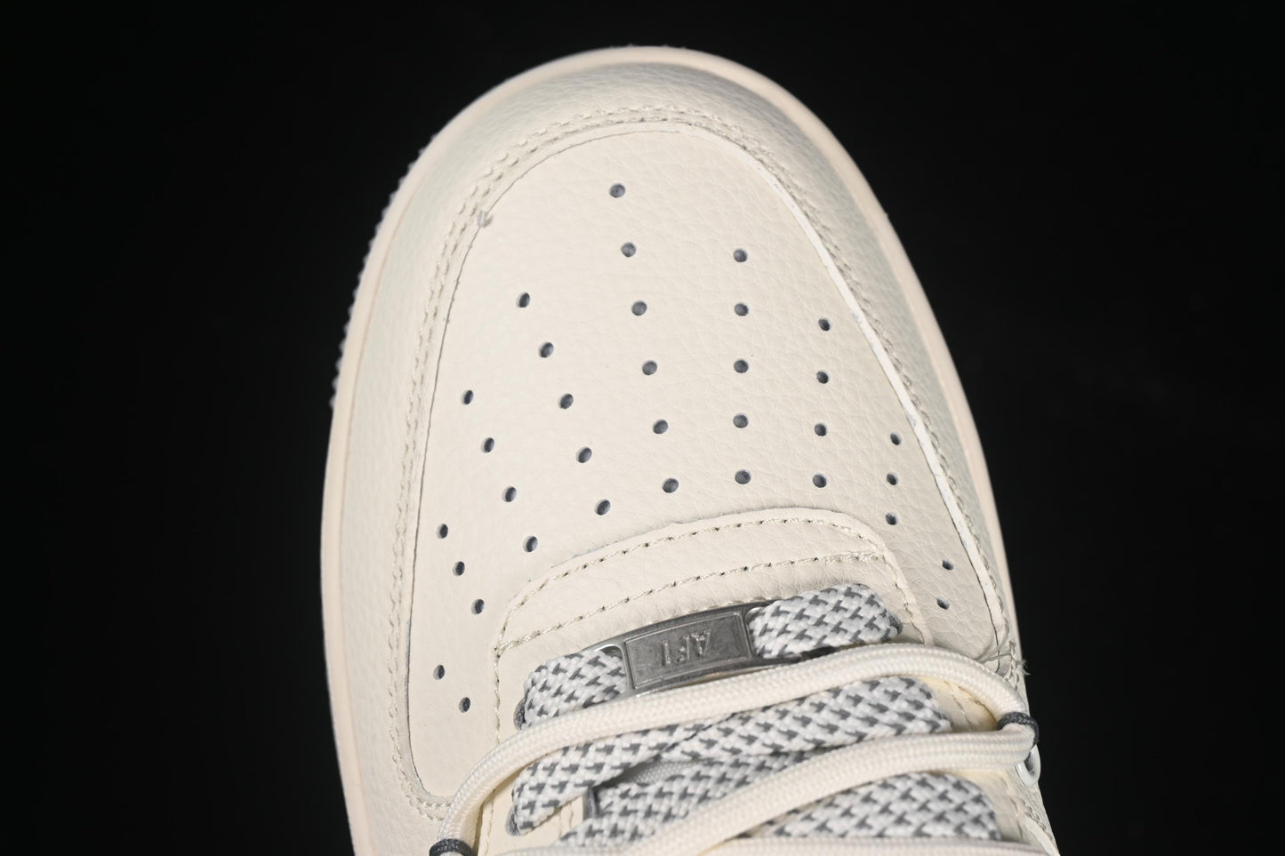 Nike Air Force 1'07 Low LV Collaboration Grey Pattern Drawstring Casual Sneakers - DM6868-065