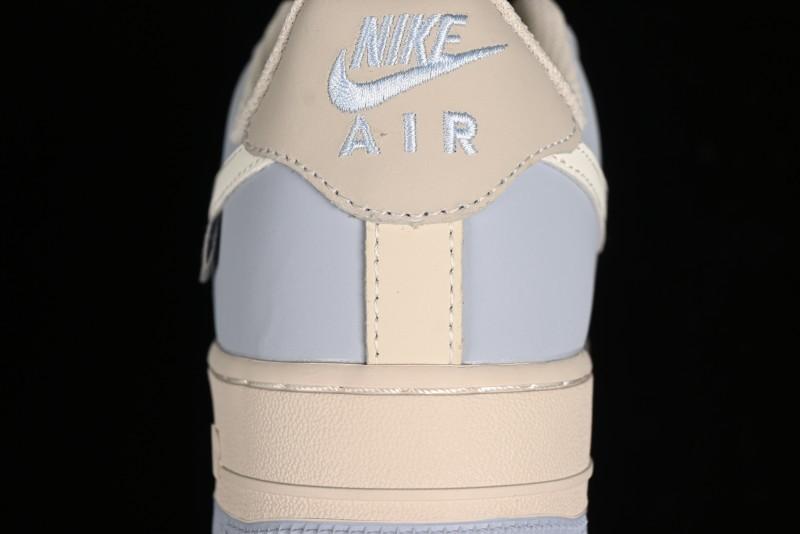Nike Air Force 1 '07 Low Casual Sneakers in Ancient Blue with Full-Length Honeycomb Air Cushion - DB3301-199