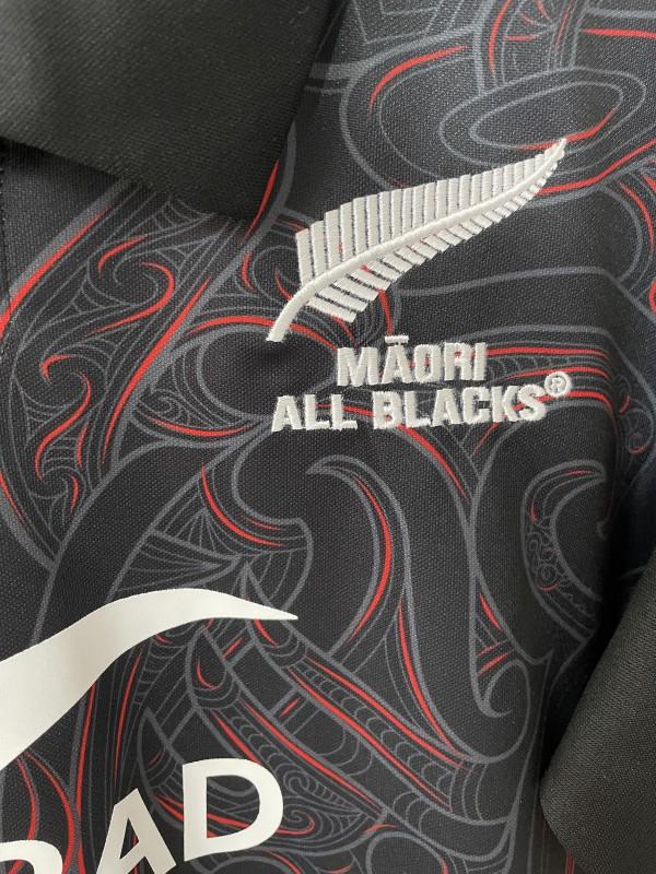 2026 Māori All Blacks Black with Māori Tiki Carving Jersey