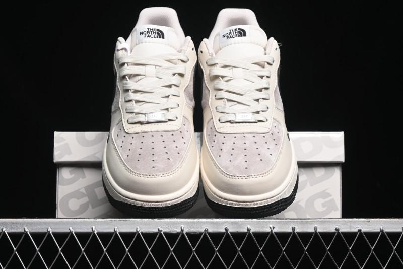Nike Air Force 1 '07 Low The North Face Collaboration - Beige Black Red Sole Low-Top Casual Sneakers - XZ6188-309