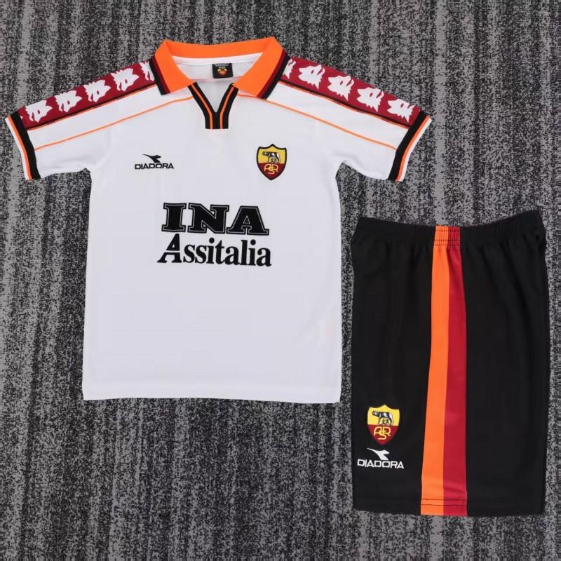 Retro 98/99 Kids Roma Away Jersey