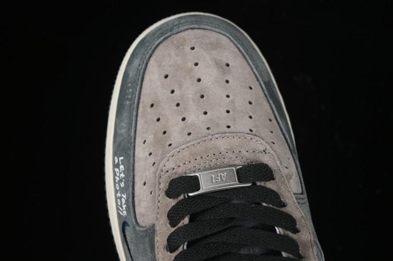 Nike Air Force 1'07 Low Grey Faced Prince Casual Sneakers - YD2452-808