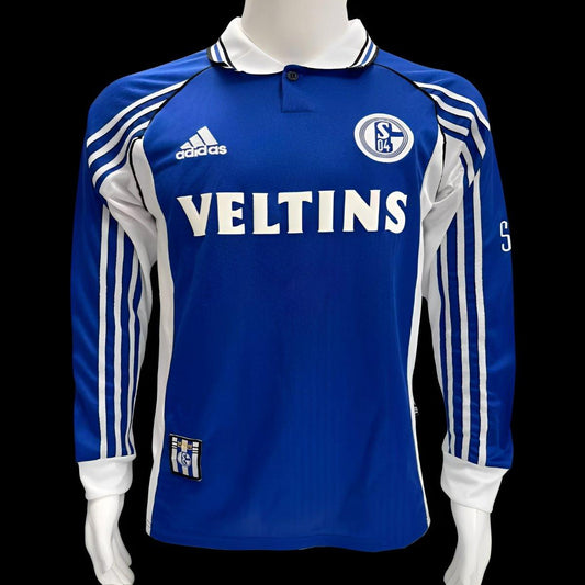 Retro 98/00 Schalke 04 Home Long Sleeve Jersey
