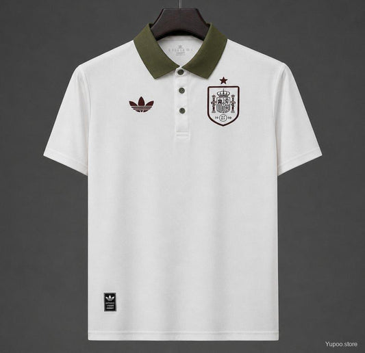 2026 Spain White POLO Jersey