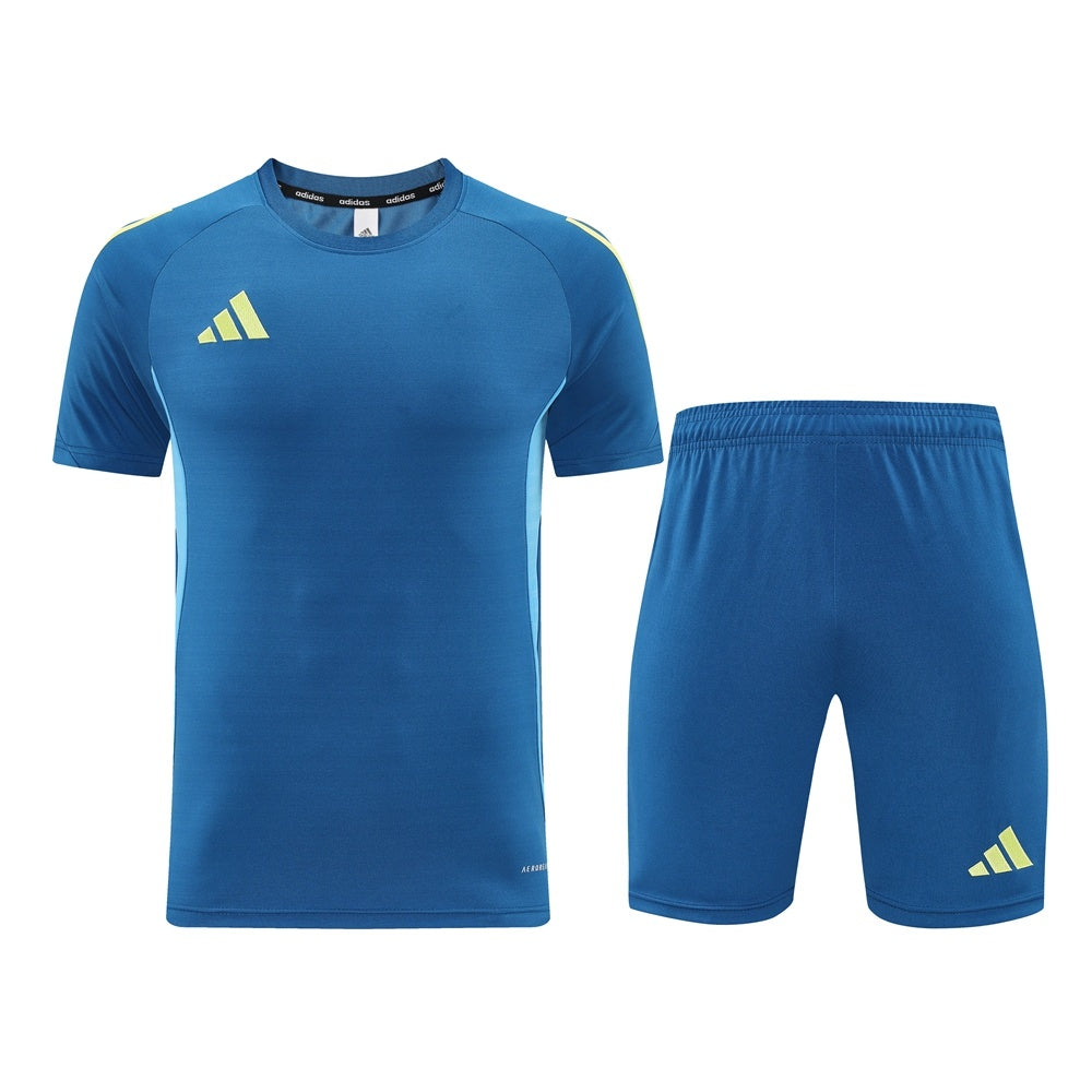 AD09 blue shorts suit S-2XL