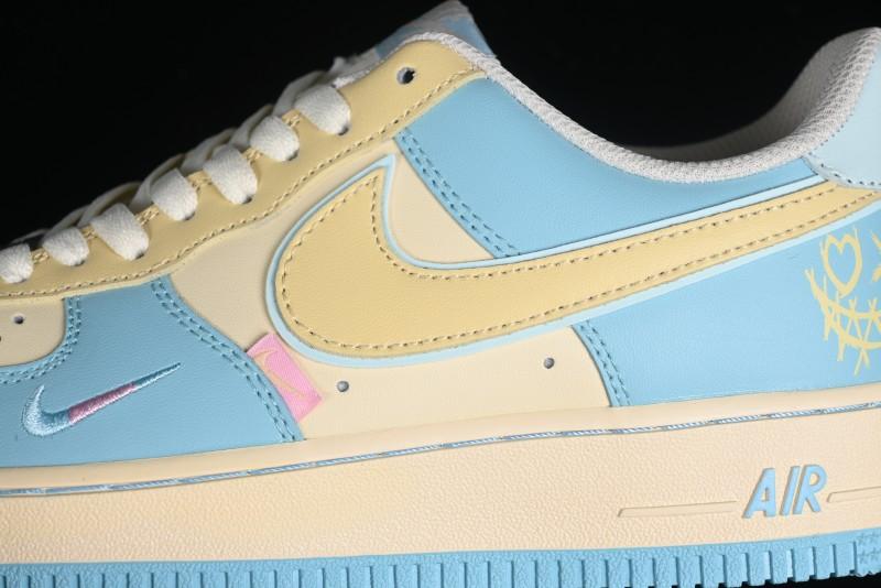 Nike Air Force 1 '07 Low Custom Casual Sneakers with Full-Length Honeycomb Air Cushion - XL2312-555