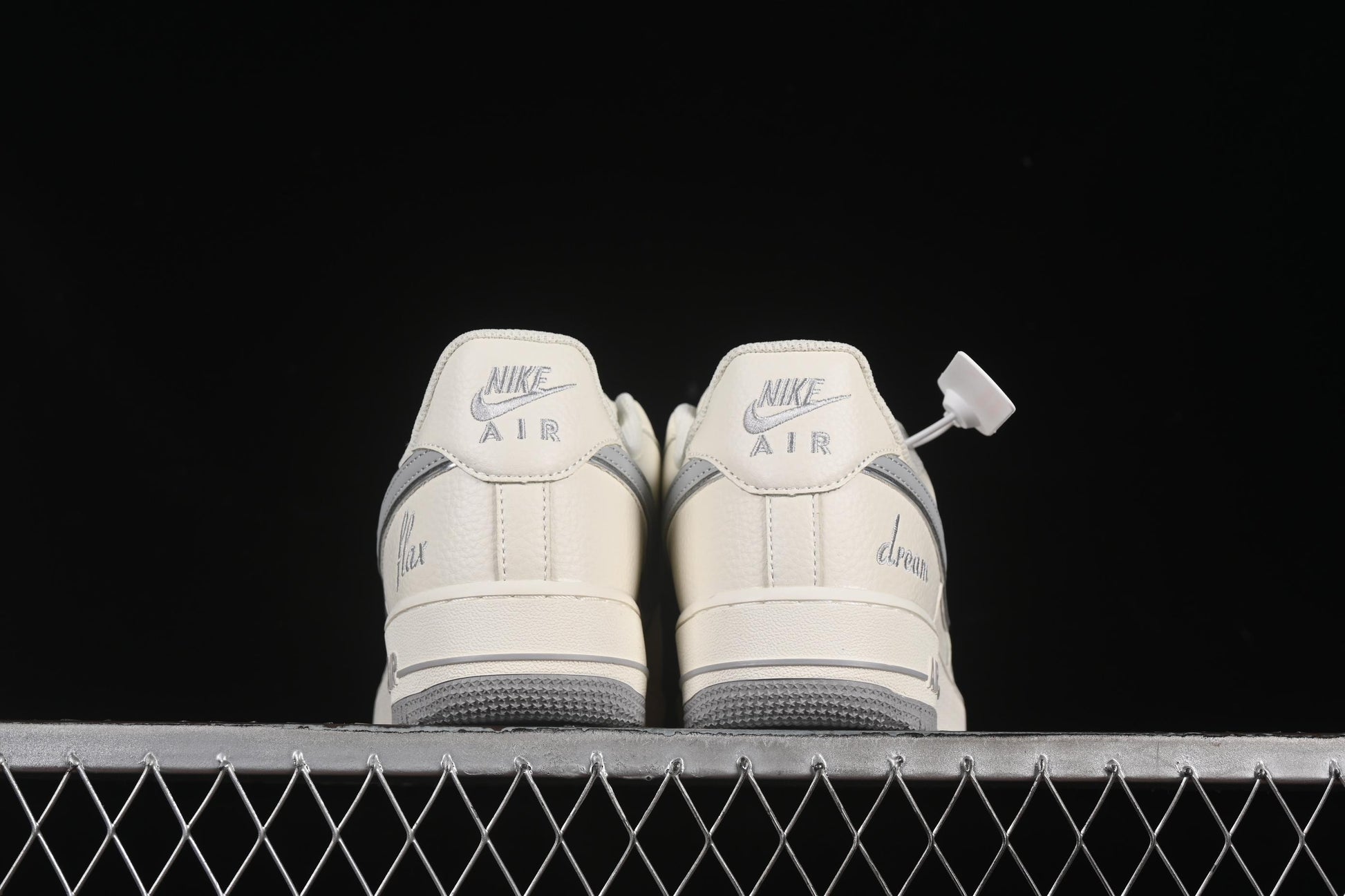 Nike Air Force 1 '07 Low Dream White Grey Swoosh Casual Sneakers - DR2024-106