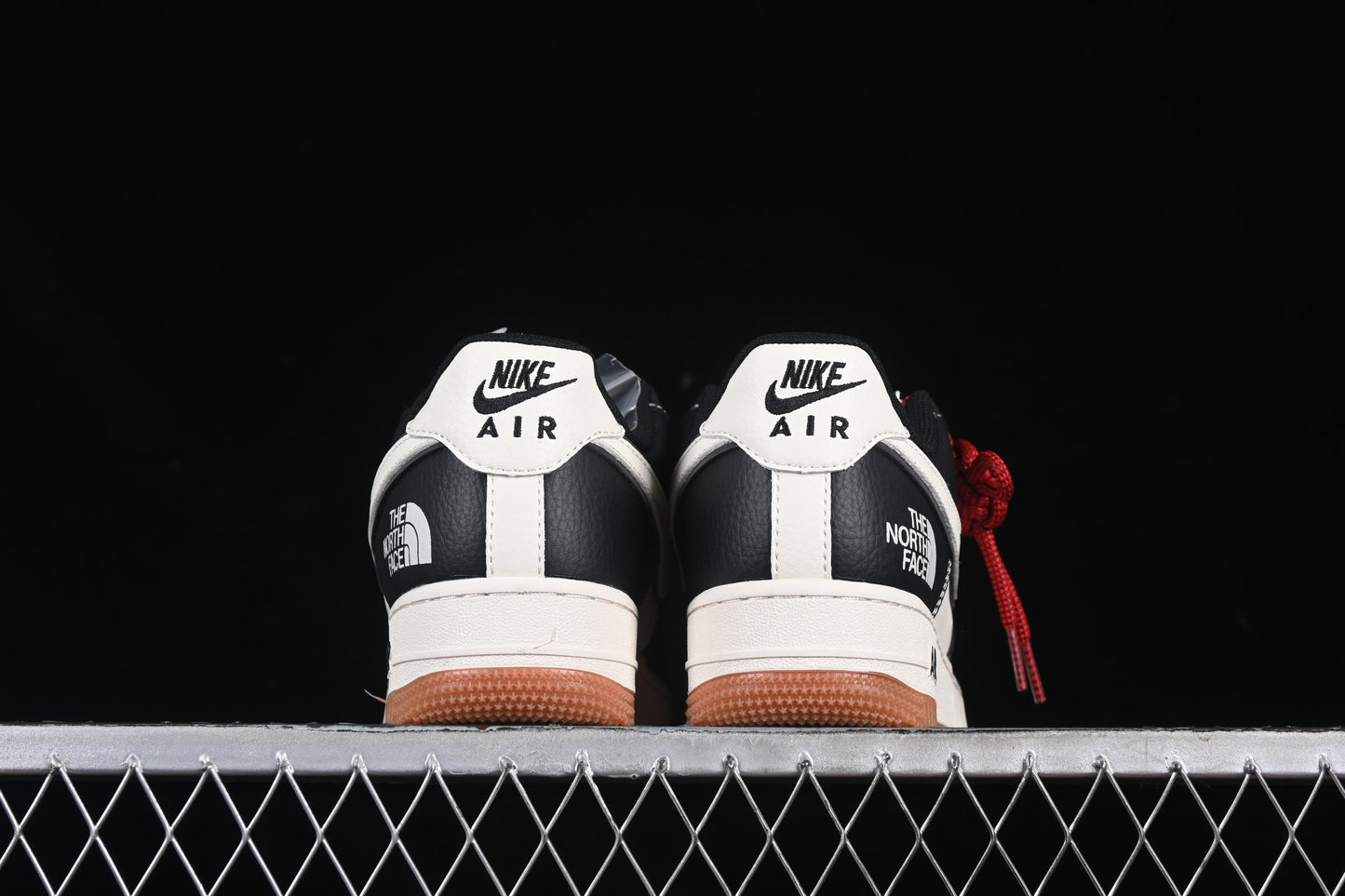 Nike Air Force 1'07 Low The North Face Collaboration Black Lychee Pattern Gum Sole Casual Sneakers - XZ6188-114