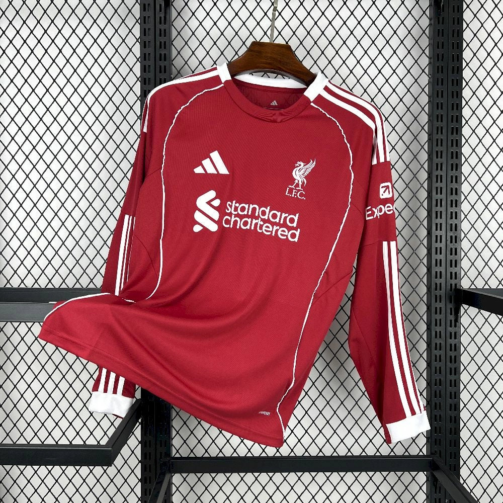 2025/26 Liverpool Home Long Sleeves Jersey