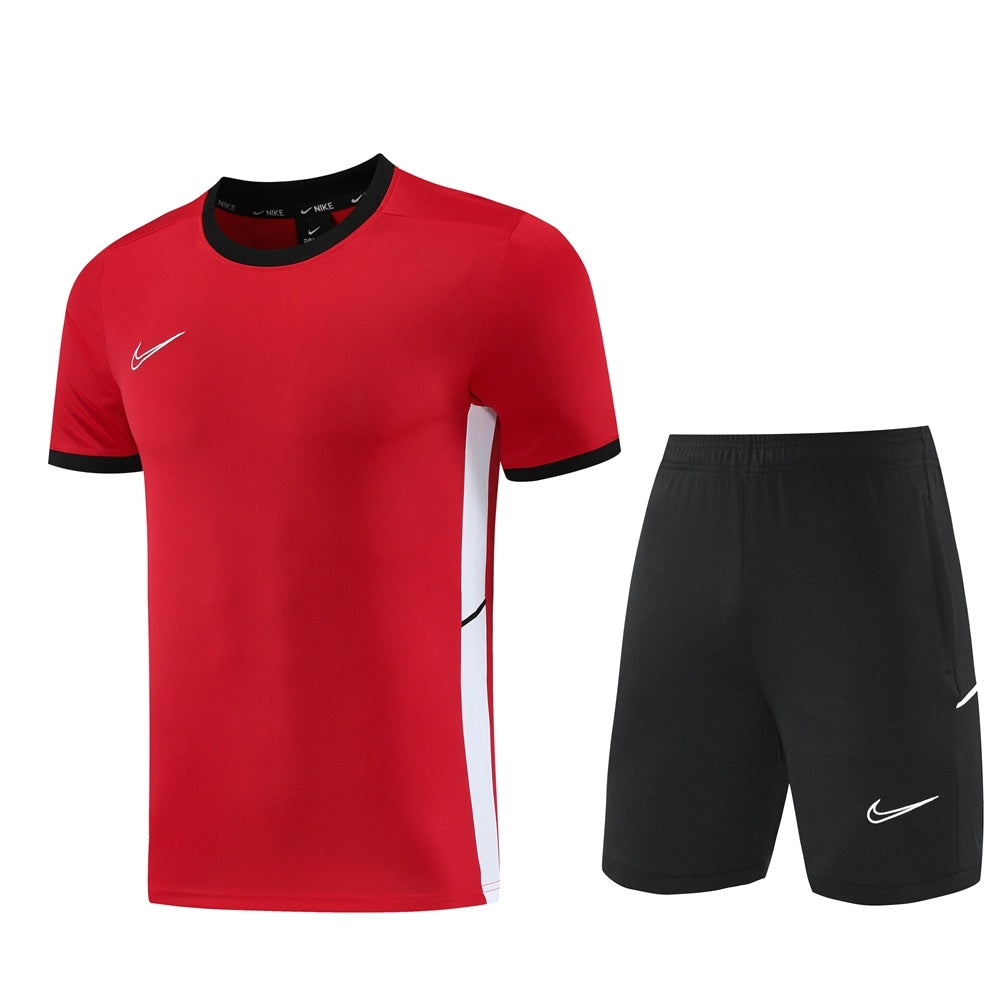 ND08 red shorts suit S-2XL