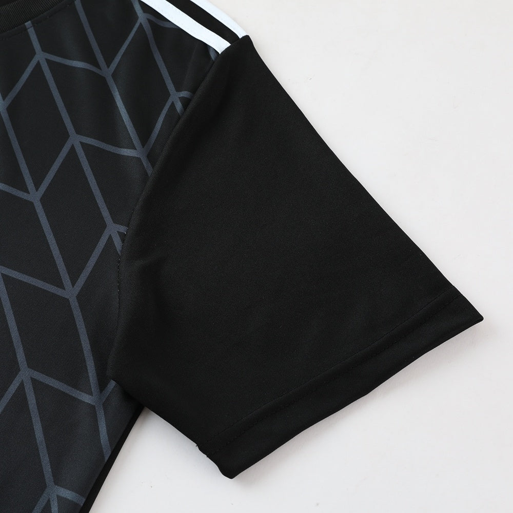 AD05 black trousers suit S-2XL