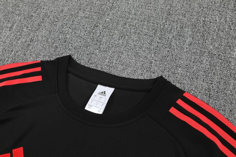 25/26 Liverpool Black Short Sleeve Jersey+Shorts