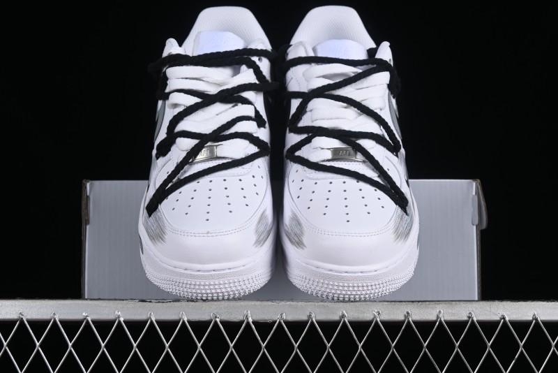 Nike Air Force 1 '07 Low Custom Anime Theme Spray Paint Swoosh Casual Sneakers - ZH0316-011