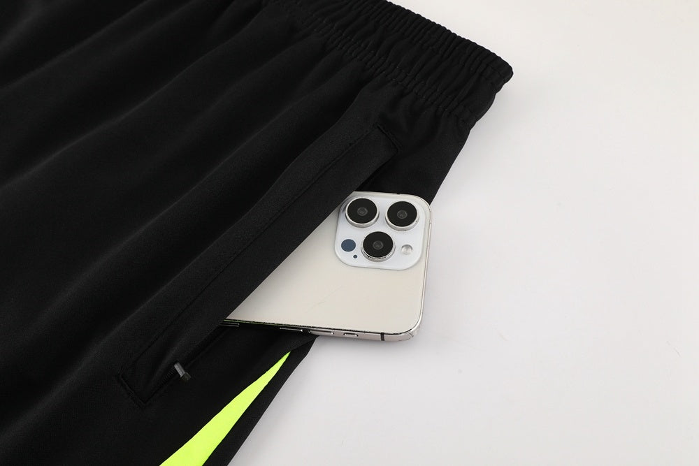ND07 black and green shorts suit S-2XL