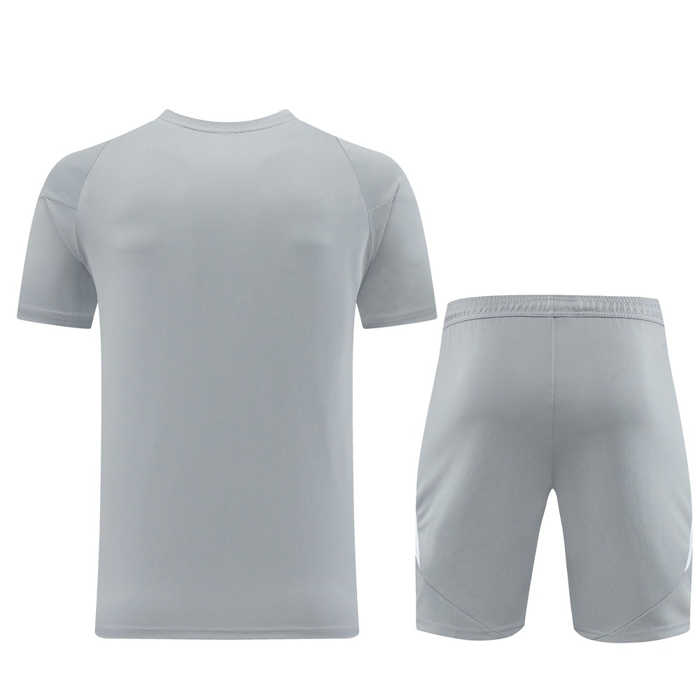 AD06 gray shorts suit S-2XL