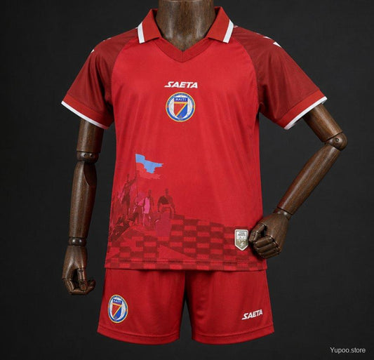 2026 Kids Haiti World Cup Third Red Jersey