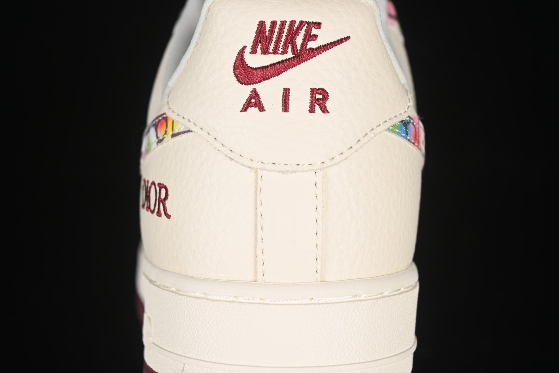 Nike Air Force 1'07 Low Dior Collaboration Floral Embroidery Casual Sneakers - DF0188-063