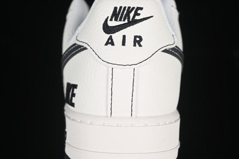 Nike Air Force 1 '07 Low Custom Casual Sneakers with Multiple Swoosh Design - HH7518-068