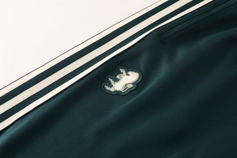 25/26  Juventus Retro Dark Green  Full zipper Jacket Tracksuit+ long pants