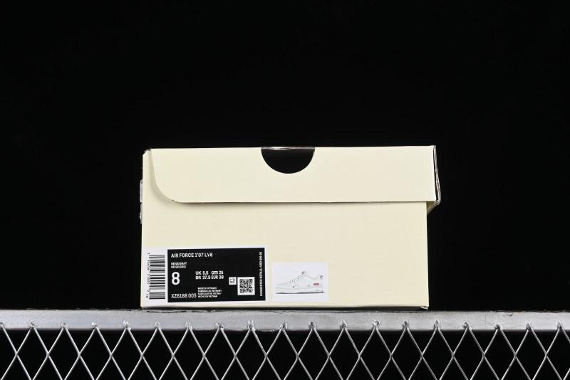 Nike Air Force 1 '07 Low LV Collaboration - White Grey Two-Tone Low-Top Casual Sneakers - XZ6188-005