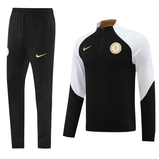 25/26 Chelsea Black Half Zipper Jacket+Long Pants