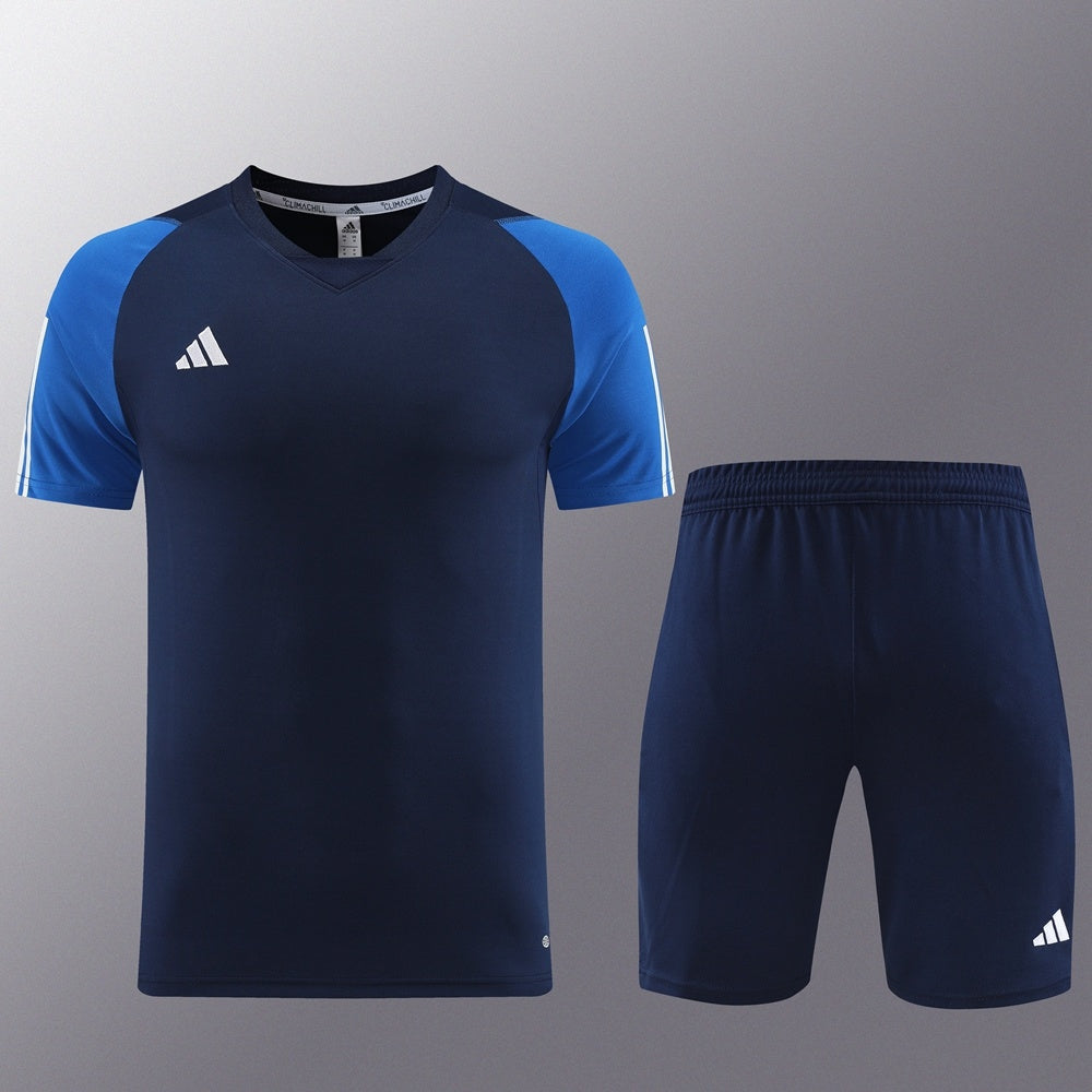 AD03 sapphire blue shorts suit S-2XL