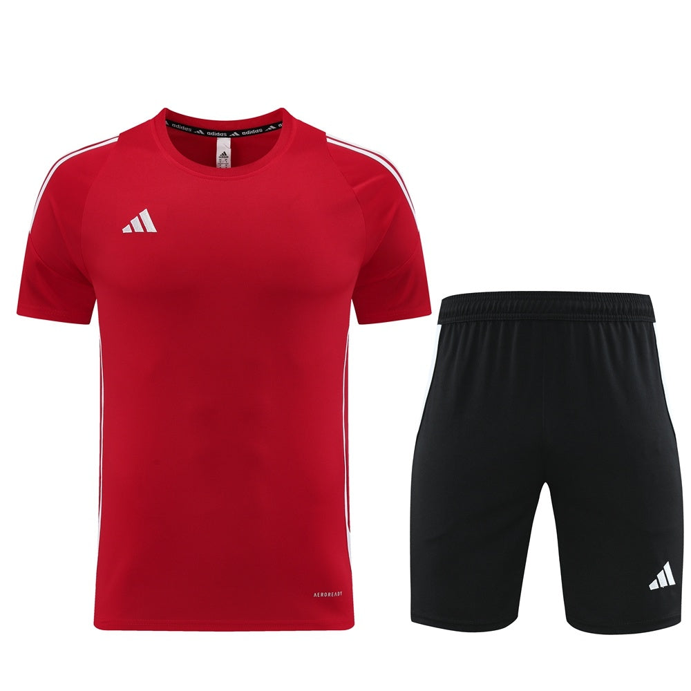 AD06 red shorts suit S-2XL