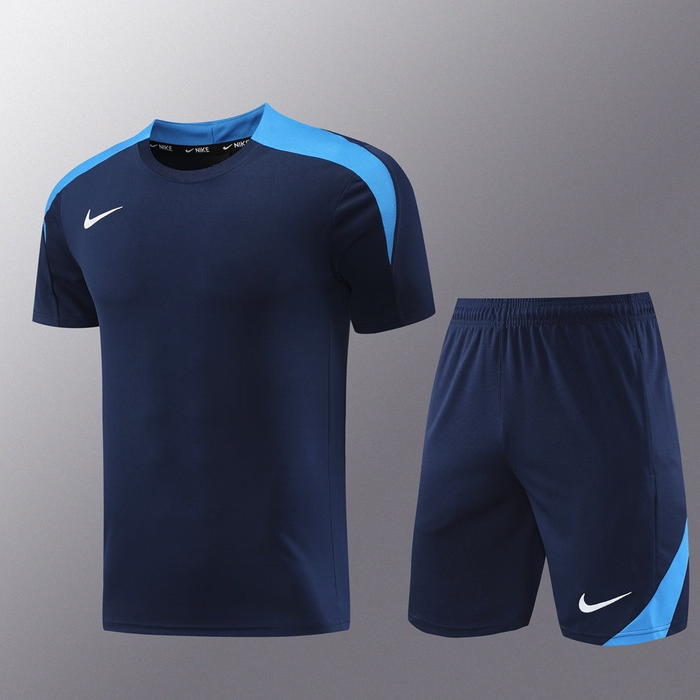 ND05 sapphire blue shorts suit S-2XL
