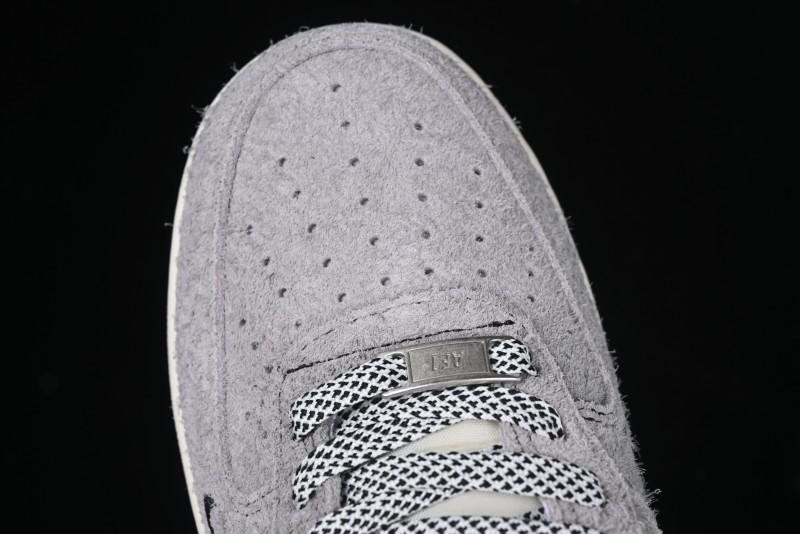 Nike Air Force 1 '07 Low Stussy Collaboration - Suede Grey Low-Top Casual Sneakers - SJ6698-018