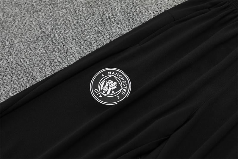 25/26 Manchester City Black Half Zipper Jacket+Long Pants
