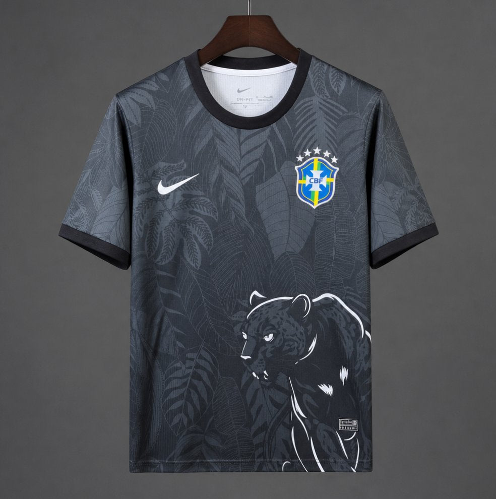 2026 Brazil Black Jaguar Special Jersey