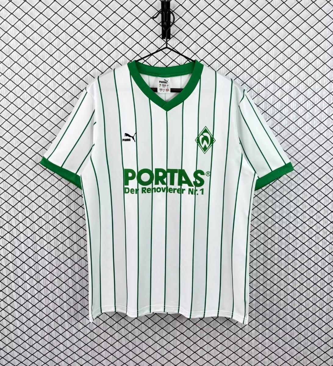 26/27 Werder Bremen White & Green Pinstripe  Vintage 2012/13  Remake Jersey