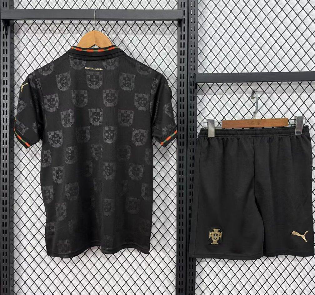2026 Kids Portugal Black Special Edition Jersey