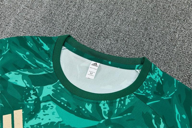 2026 Real Madrid Green Camouflage  Short Sleeve+Soccer Shorts