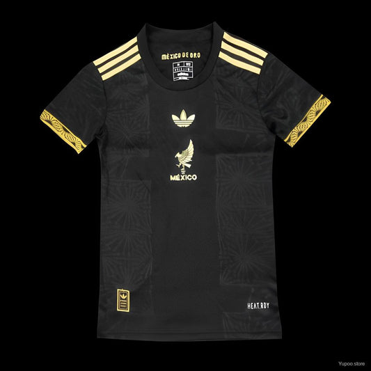 Women 2025 Mexico Gold Cup Black Special Jersey