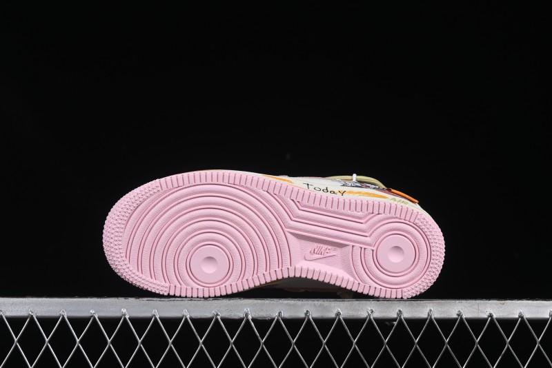 Nike Air Force 1 '07 Low Bugs Bunny Custom Casual Sneakers - BD7700-666
