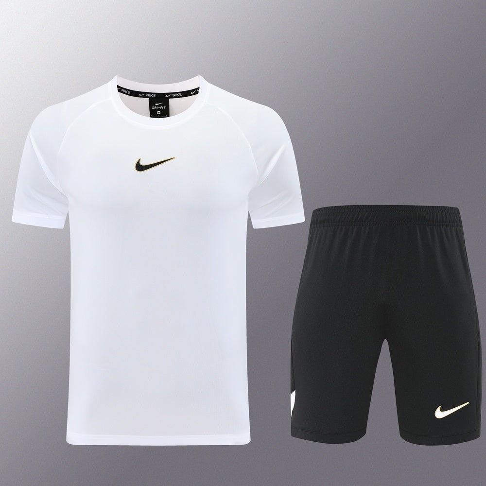 ND09 white shorts suit S-2XL