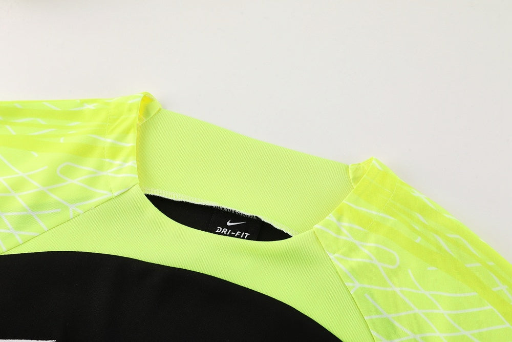 ND07 black and green shorts suit S-2XL