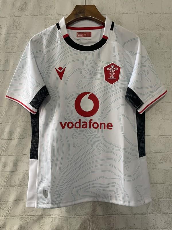 2026 Wales away White with Topographic Pattern Jersey