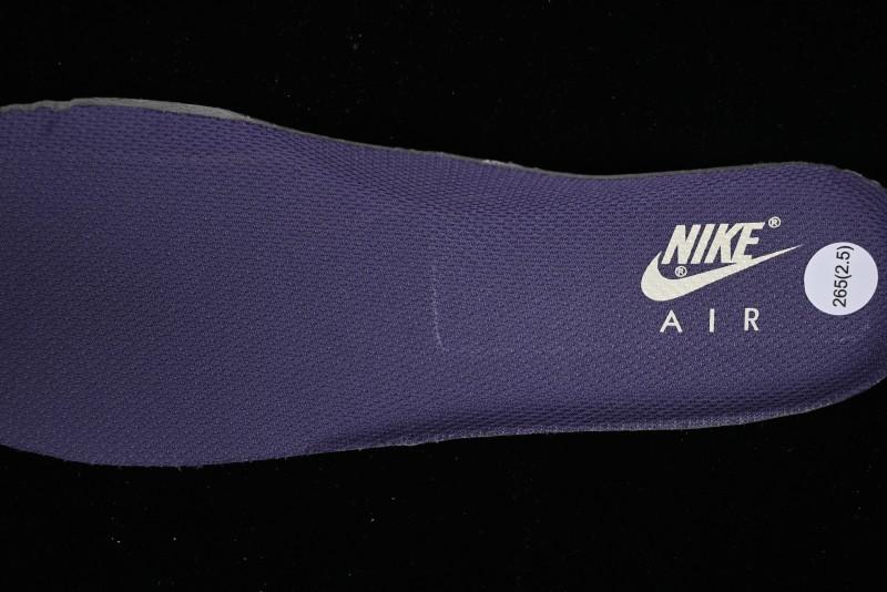 Stussy x Nike Air Force 1 '07 Low Retro Casual Sneakers with Reflective Military Purple - UN1635-222