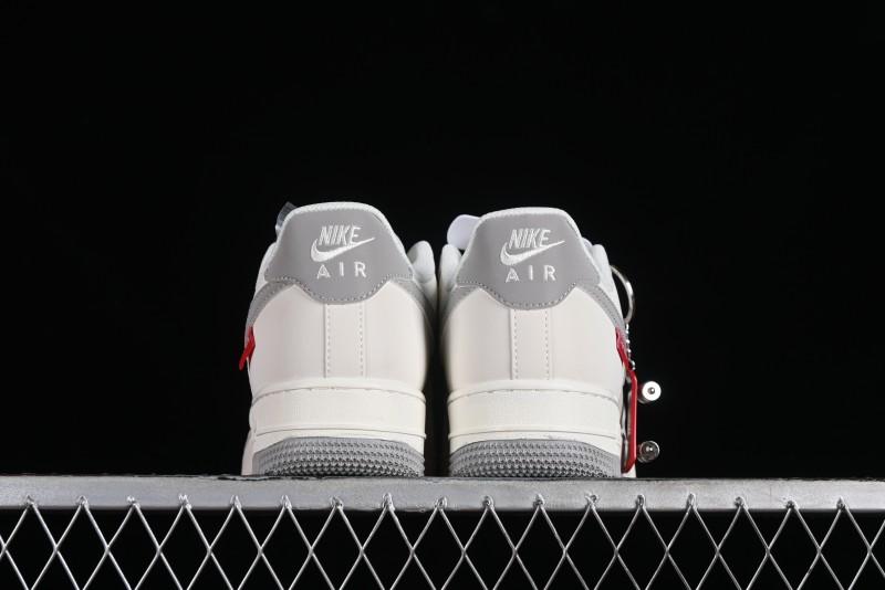 Supreme x Nike Air Force 1 '07 Low Beige Grey Casual Skate Shoes - HD1968-018