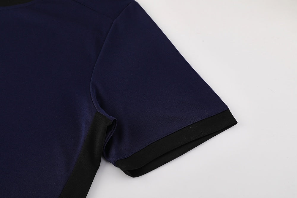 ND08 sapphire blue shorts suit S-2XL