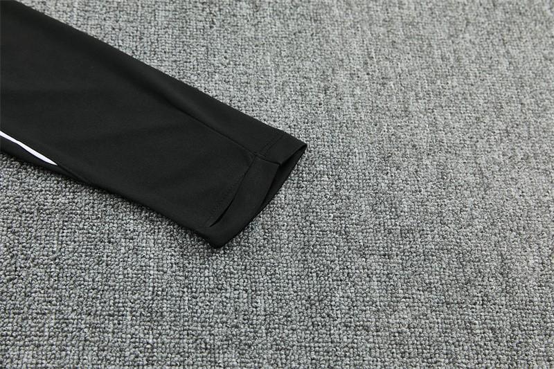 2026 Atletico Madrid Black Half Zipper Jacket Tracksuit + Long Pants