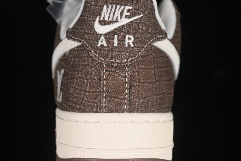 Nike Air Force 1 '07 Low LV Collaboration Beige Grid Casual Sneakers - XS1958-552