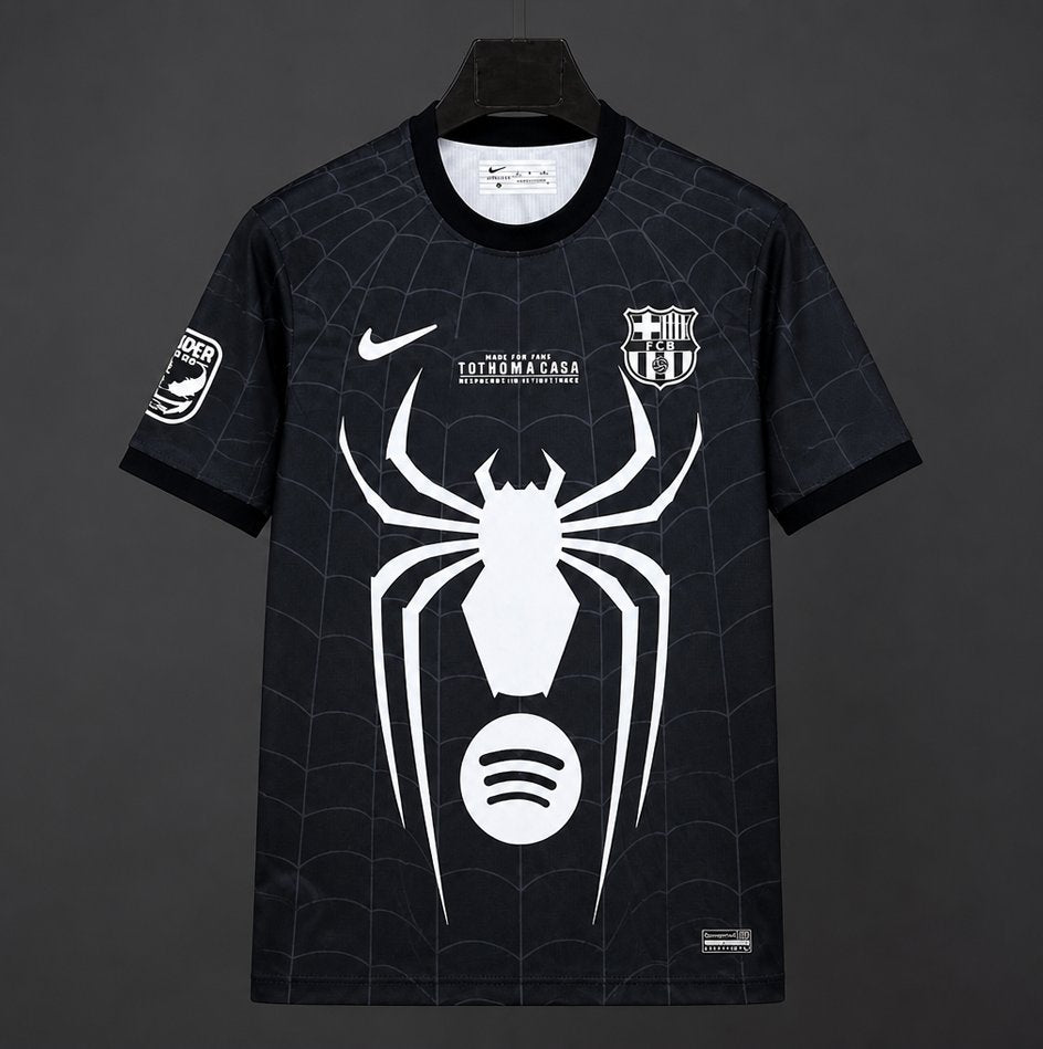 26/27 Barcelona x Spider Black Jersey