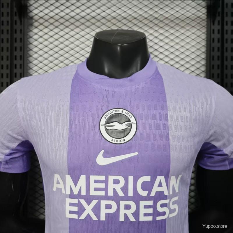 Player Version 25/26 Brighton Hove Albion Away Jersey