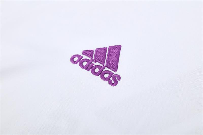 Retro 16/17 Real Madrid White Half Zipper Jacket