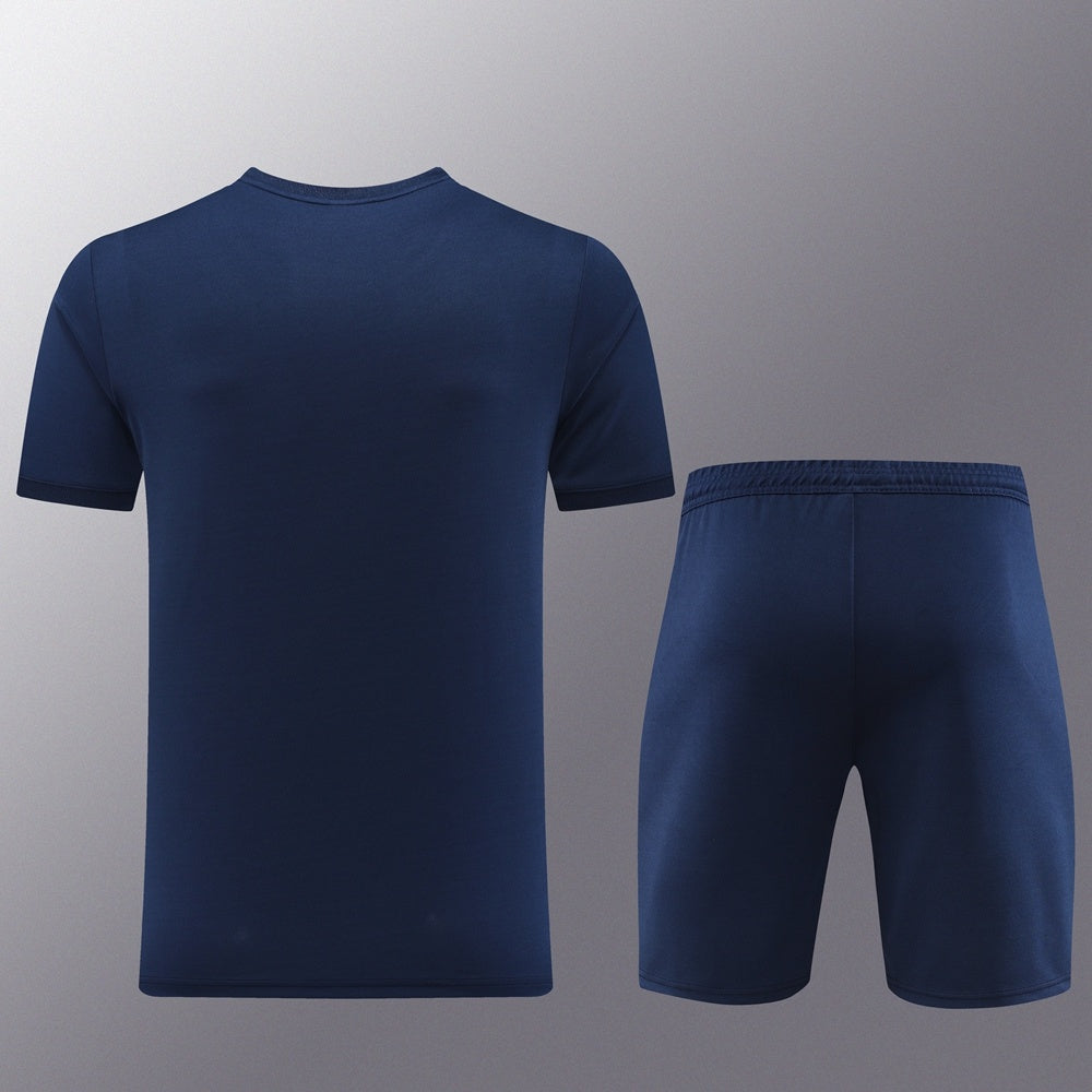 PD01 sapphire blue shorts suit S-2XL