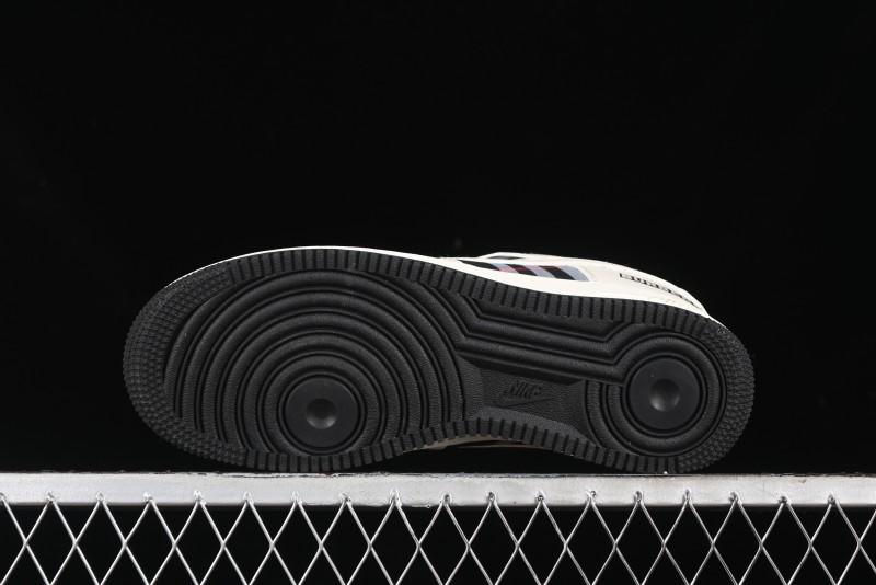 Nike Air Force 1 '07 Low Burberry Collaboration - White Black Check Low-Top Casual Sneakers - DF0180-005
