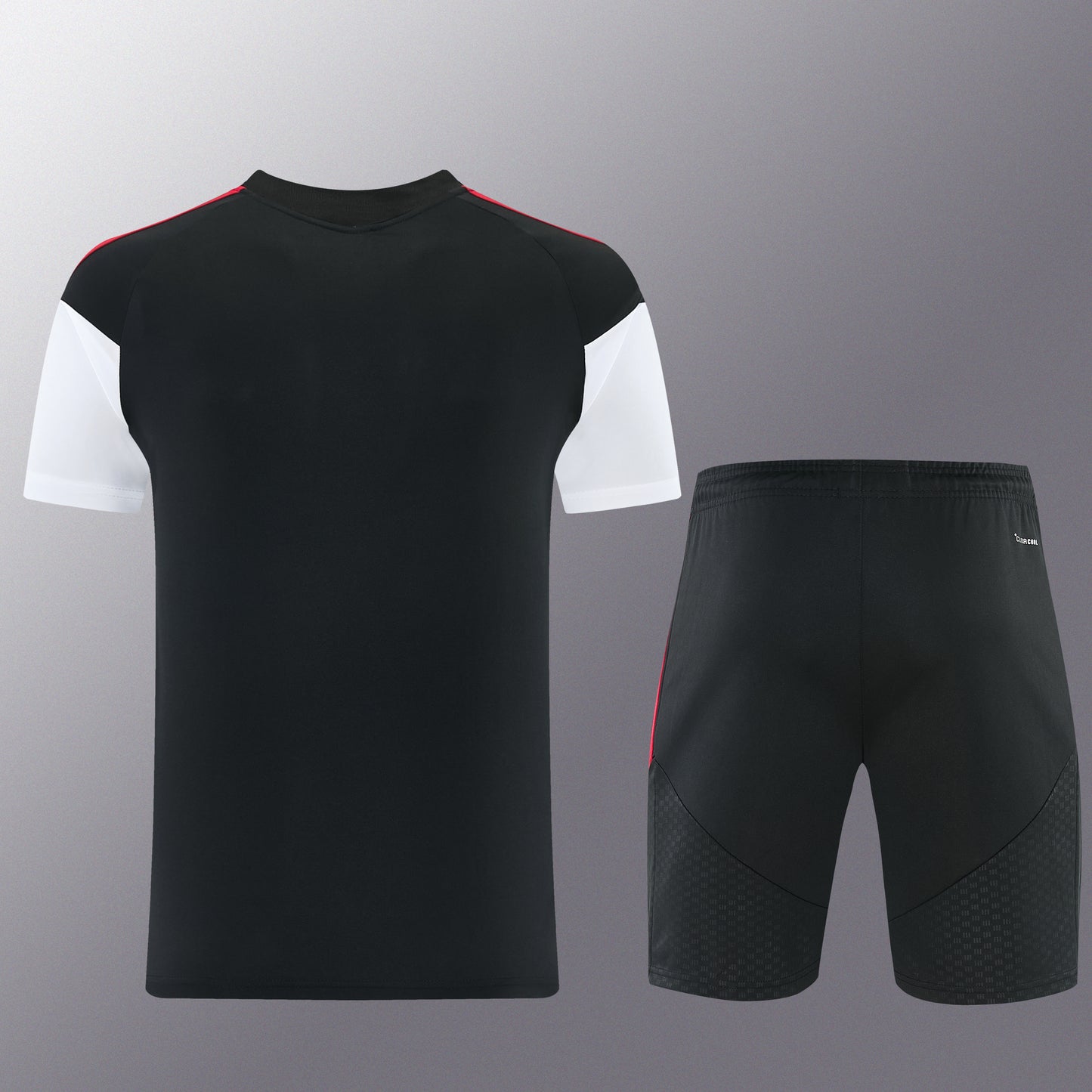 AD12 black short-sleeved suit S-2XL